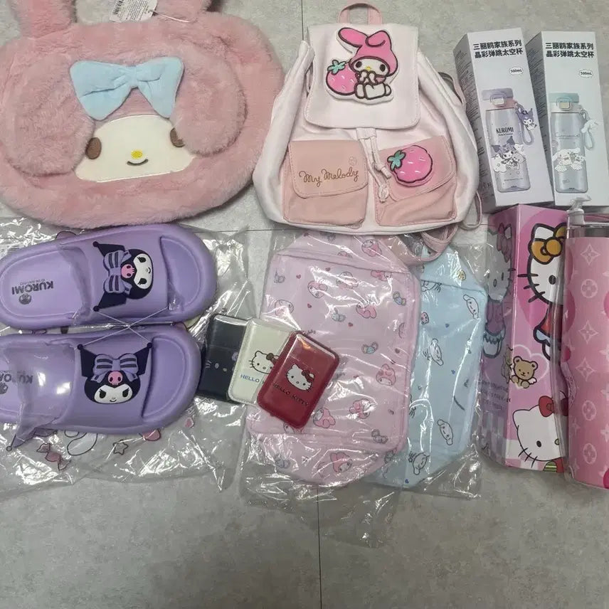 [BUNJANG] Sanrio Character Bag, Slippers, Tumbler, MagSafe Card Holder Set / 산리오 가방 슬리퍼 텀블러 맥세이프 카드지갑