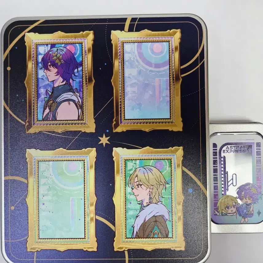 [BUNJANG] Genshin Impact Gangtai Series Luocha Aventurine Tin Case Unofficial Goods Bundle Set / 일괄) 붕괴 스타레일 레이시오 어벤츄린 틴케이스 비공굿