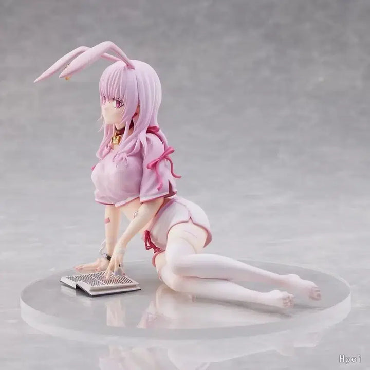 [BUNJANG] Pink Bunny Ear Anime Girl Figure / 미소녀 피규어 토끼 귀 핑크