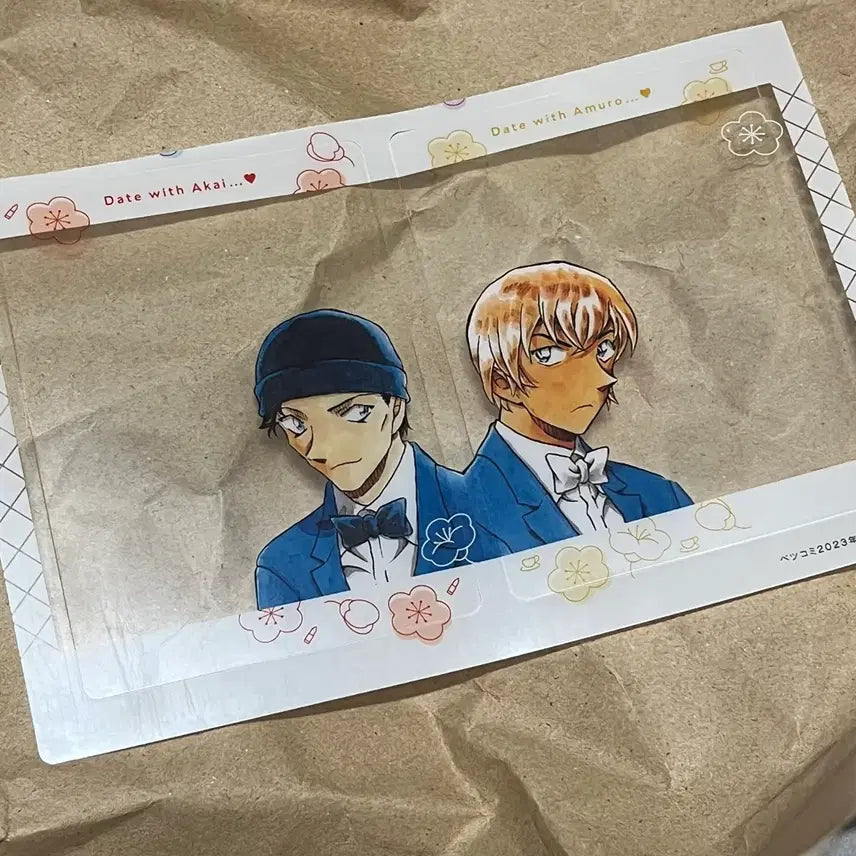 [BUNJANG] Detective Conan Akai Shuichi Amuro Tooru Furuya Rei Betsukomi Magazine Special Clear Card / 명탐정코난 아카이슈이치 아무로토오루 후루야레이 일본 잡지 특전 투명 카드 베츠코미