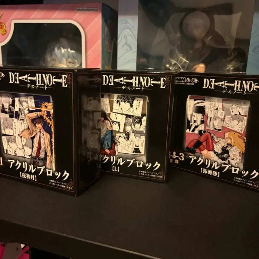 [BUNJANG] Death Note Kuji B Prize Acrylic Blocks Bundle Set / 데스노트 쿠지 B상 아크릴 일괄 미개봉 반택포