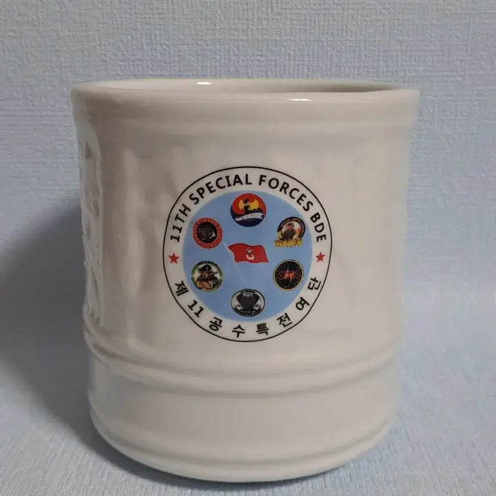 [BUNJANG] ROK Army Special Warfare Command Ceramic Pen Holder (11th Special Mission Brigade) / 공수특전여단 [ 필병 ] 레트로 군자료 육군 특전사