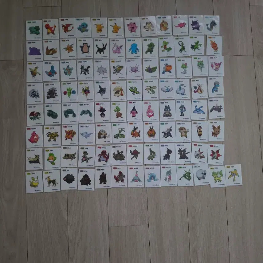 [BUNJANG] Pokemon Bread Stickers Season 1 (97) &amp; Mega Stickers (7) Bundle Set / 포켓몬 띠부씰 시즌1 97장 과 메가띠부씰 7장까지 일괄판매합니다