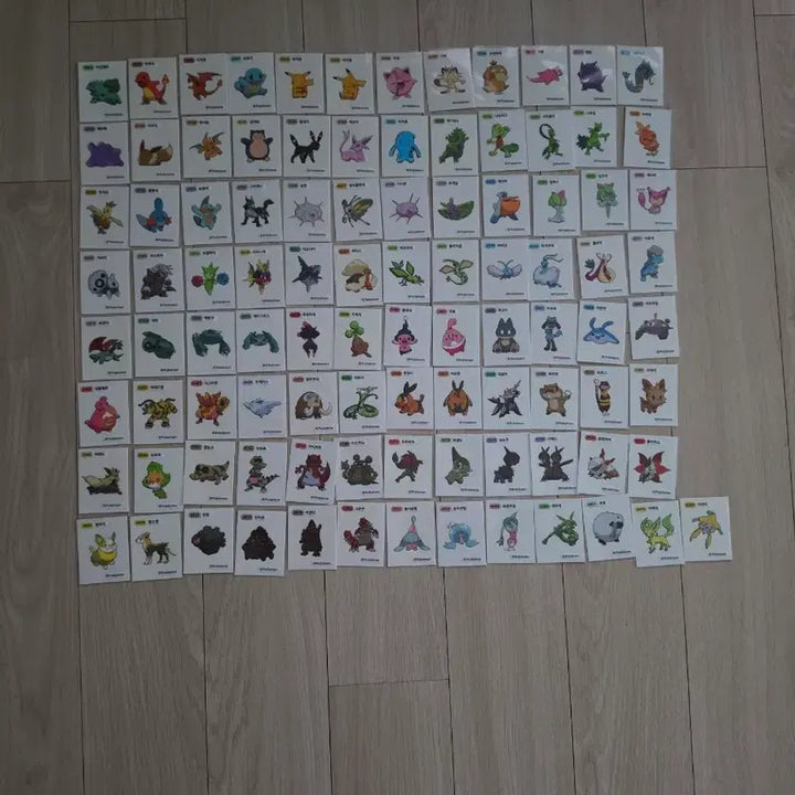 [BUNJANG] Pokemon Bread Stickers Season 1 (97) &amp; Mega Stickers (7) Bundle Set / 포켓몬 띠부씰 시즌1 97장 과 메가띠부씰 7장까지 일괄판매합니다