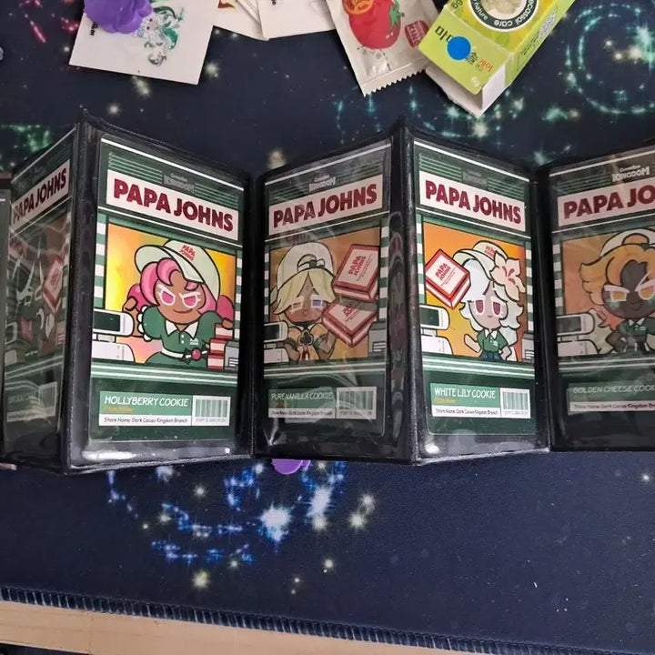 [BUNJANG] Cookierun Kingdom Photocard Set A, B &amp; Holder / 파파존스 쿠키런 킹덤 포토카드 A,B 세트 및 포카 보관