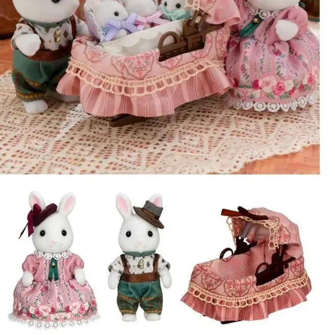 [BUNJANG] Sylvanian Families Snow Rabbit Family Sealed / 실바니안 패밀리 눈꽃토끼 가족 미개봉