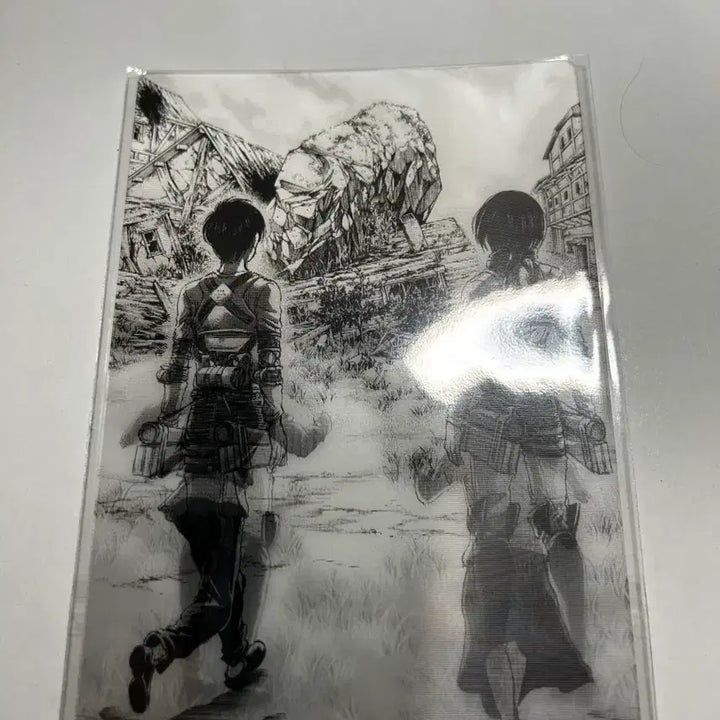 [BUNJANG] Attack on Titan Eren &amp; Mikasa Lenticular Postcard / 진격거 렌티큘러 엽서_엘런&amp;미카사