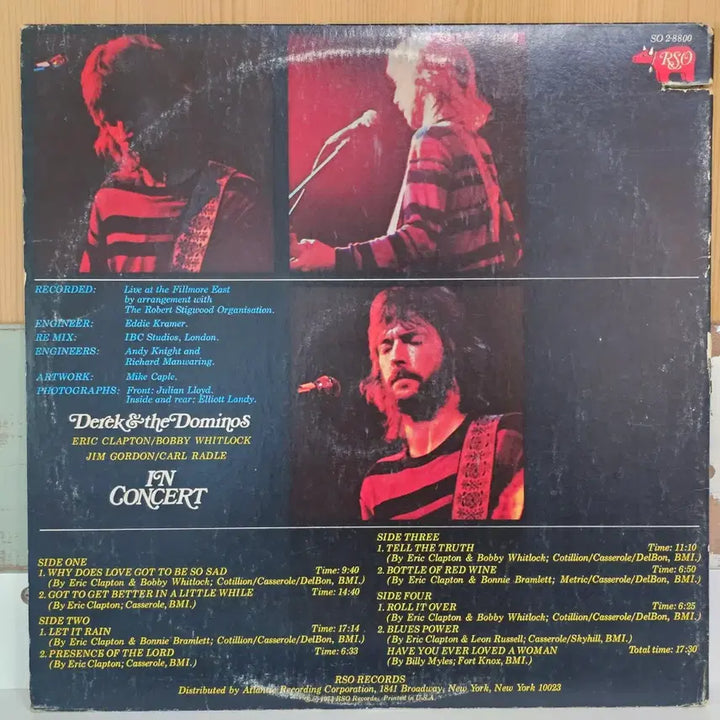 [BUNJANG] Derek &amp; The Dominos In Concert LP / Derek &amp; The Dominos - In Concert LP