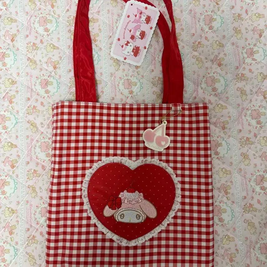 [BUNJANG] Sanrio My Melody Whipping Cherry Series Bag / 산리오 정품 쇼비도 휘핑체리 시리즈 마이멜로디