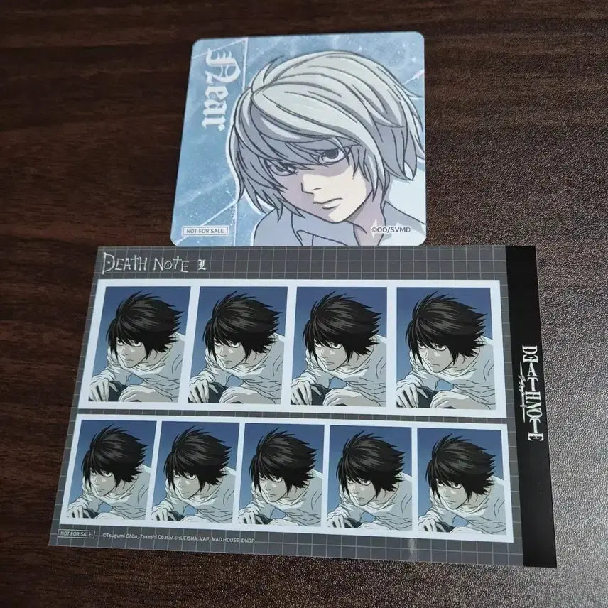 [BUNJANG] Death Note L Tunic Photocard Nia Coaster / 데스노트 엘 투니크 증명사진 니아 코스터