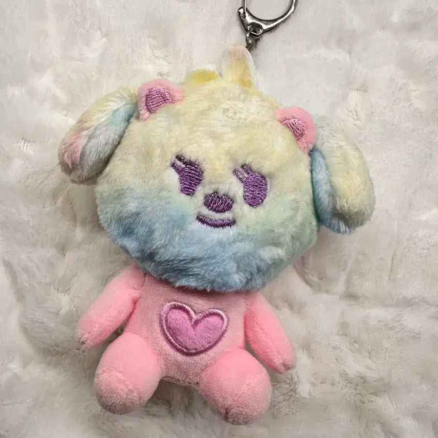 [BUNJANG] Rainbow Bamm Gguk Doll Keychain / 레인보우 밤긋 인형 (공굿덤)