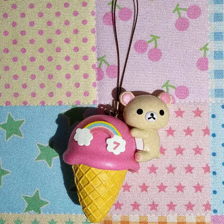 [BUNJANG] Rilakkuma Ice Cream Keychain / 코리락쿠마 아이스크림 키링