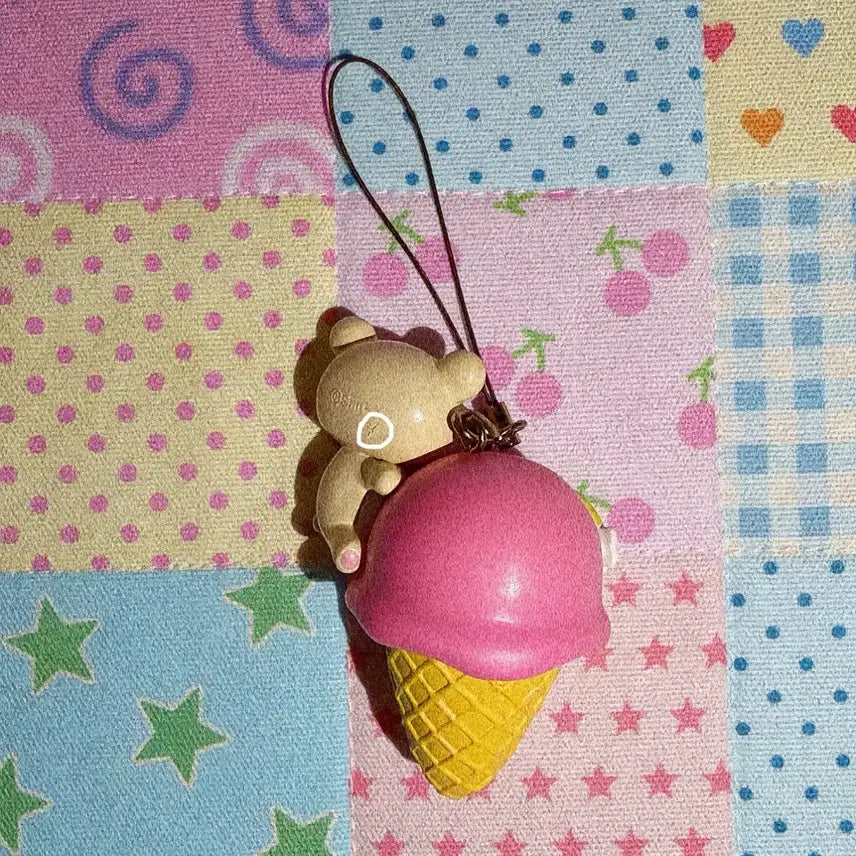[BUNJANG] Rilakkuma Ice Cream Keychain / 코리락쿠마 아이스크림 키링