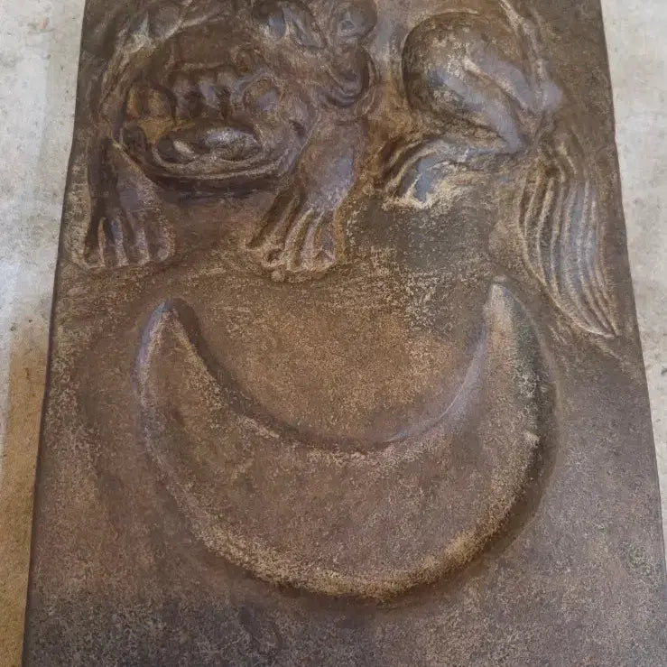 [BUNJANG] Aged Goped Granite Tortoise Inkstone / 연대좋은 곱돌 해태 벼루