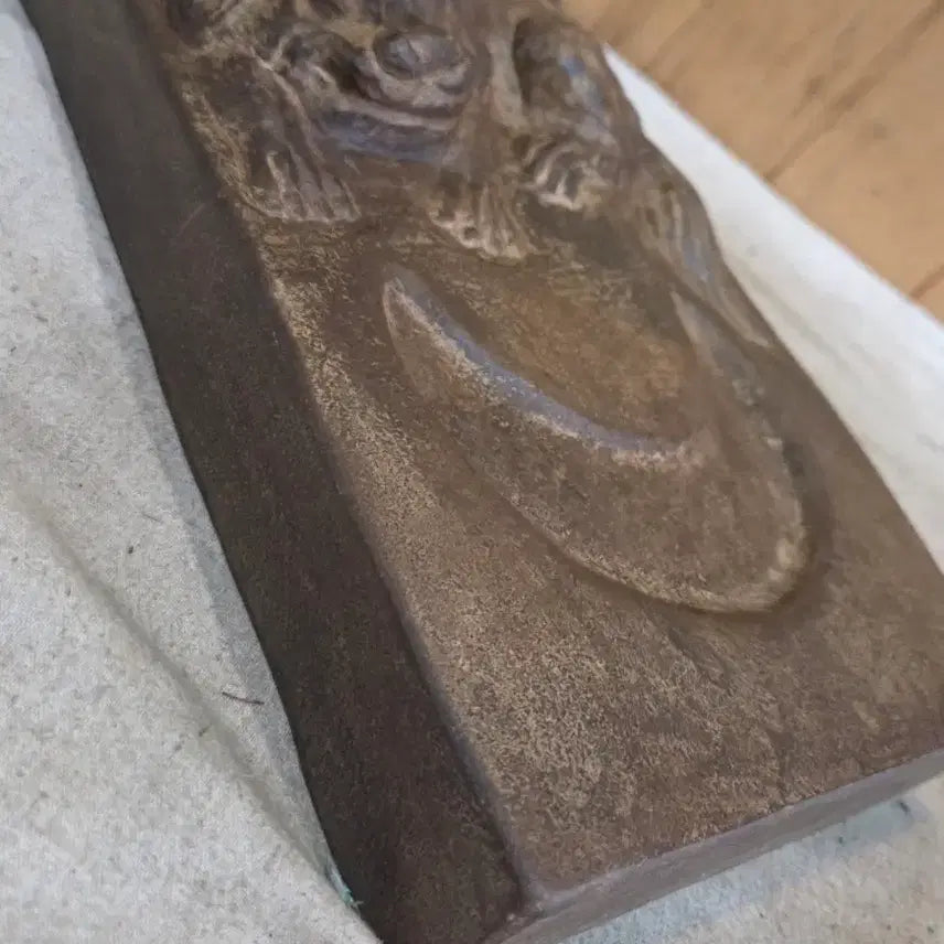[BUNJANG] Aged Goped Granite Tortoise Inkstone / 연대좋은 곱돌 해태 벼루