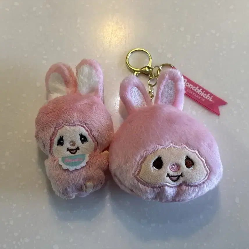 [BUNJANG] Monchhichi Chimutan Figure &amp; Keychain Set (Opened) / 몬치치 치무탄 개봉 가챠 2종 일괄