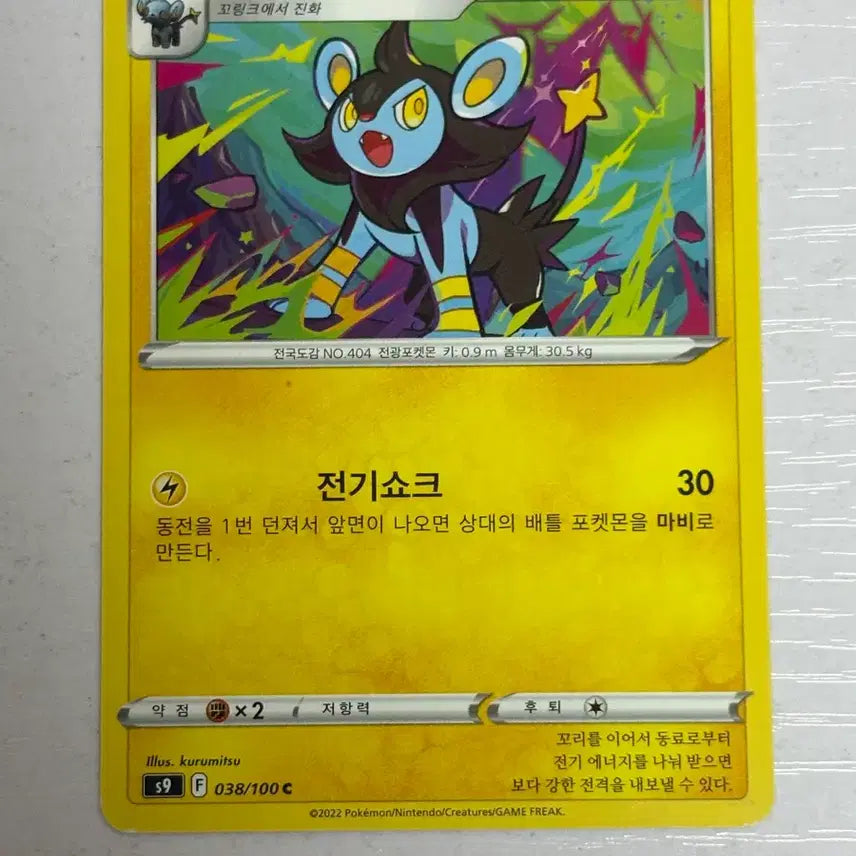 [BUNJANG] Pokemon Card Luxio 038 / [귀여운 포켓몬카드] 럭시오 038