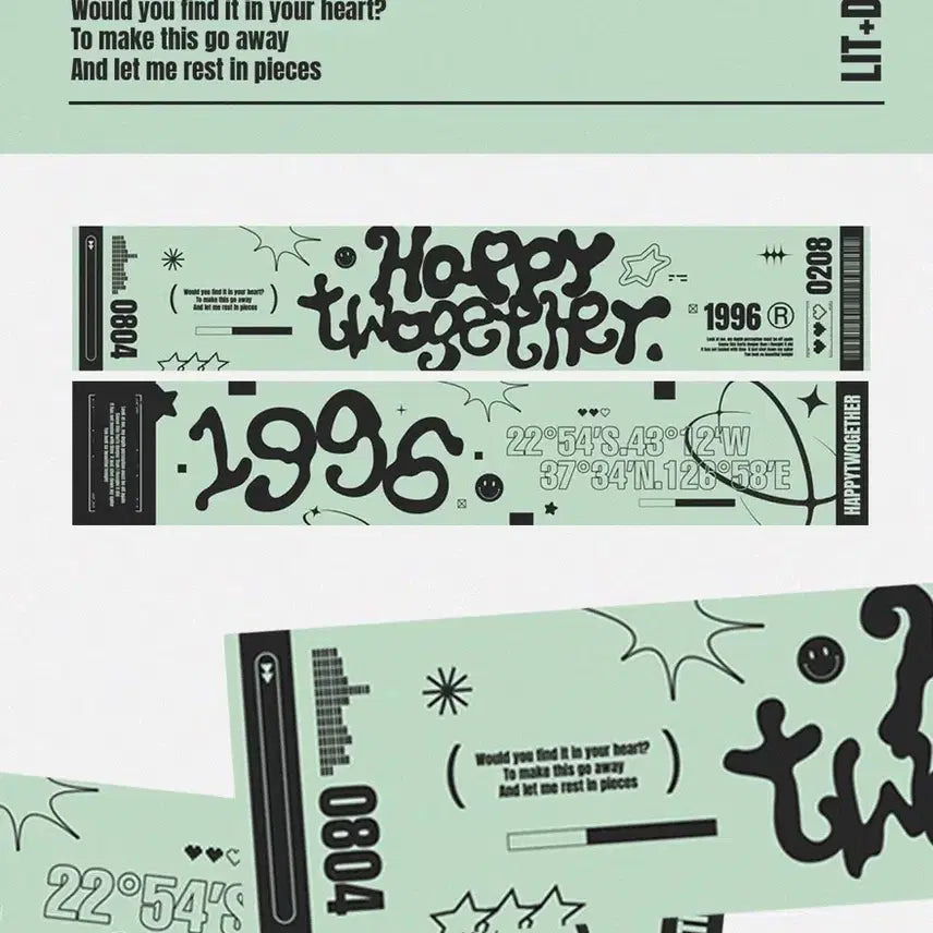 [BUNJANG] Happy Together Archive Book + GG Slogan / 해피투게더 아카이브 북 + gg님 슬로건
