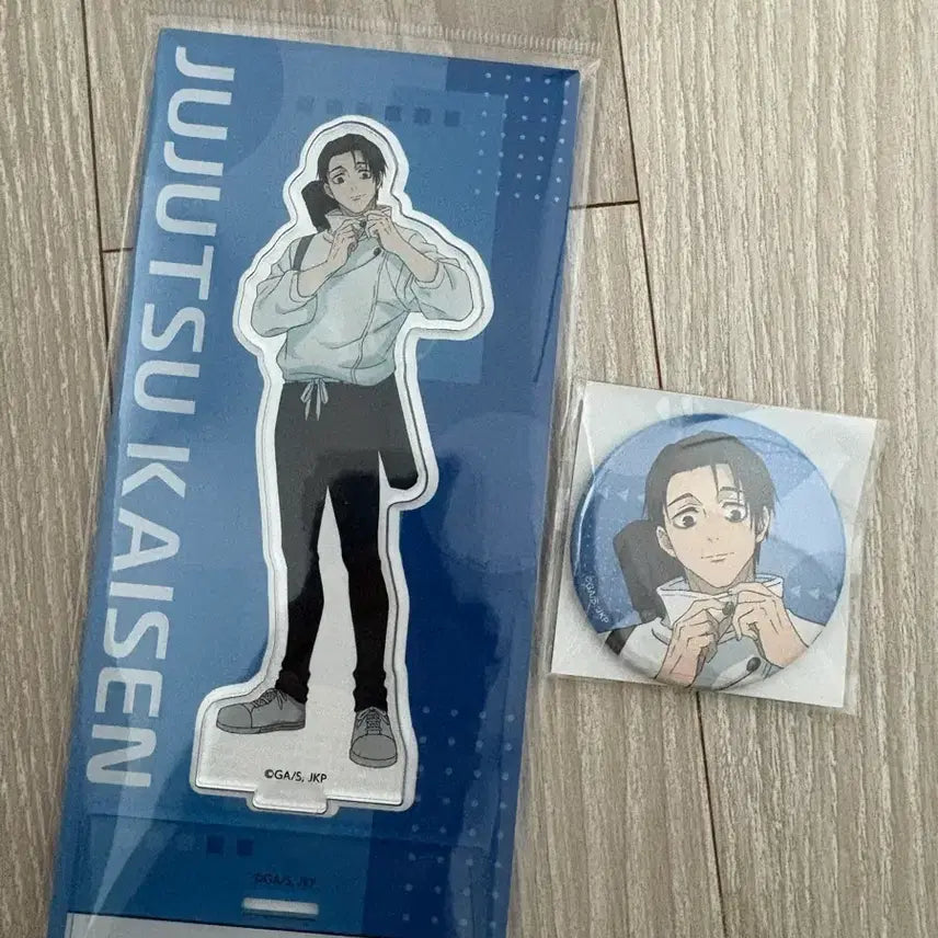 [BUNJANG] Jujutsu Kaisen Yuta Okkotsu Preparation Acrylic Stand &amp; Can Badge Set (Sealed) / 주술회전 사멸회유 옷코츠 유타 준비 몸차림 아크릴 스탠드 캔뱃지 미개봉