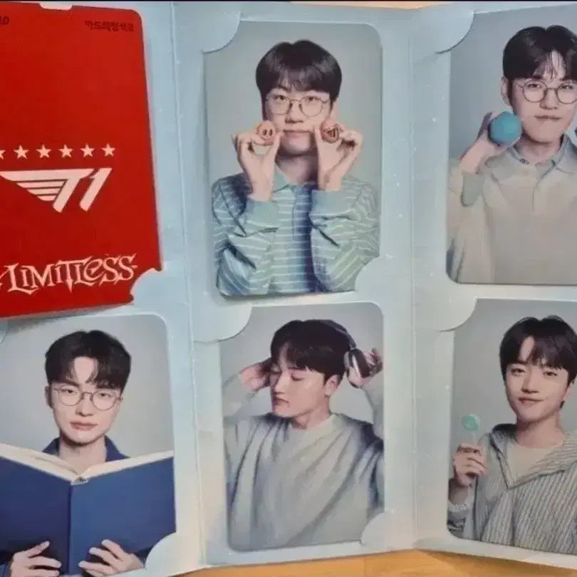 [BUNJANG] T1 Woori Bank Official Photocard + Red Card Full Set / T1 우리은행 소장용 포토카드+레드카드 풀구성