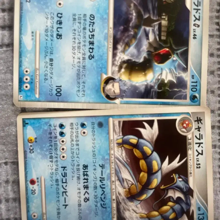 [BUNJANG] Japanese Pokemon Card Gyarados 2 Types / 일어판 포켓몬 카드 갸라도스 2종