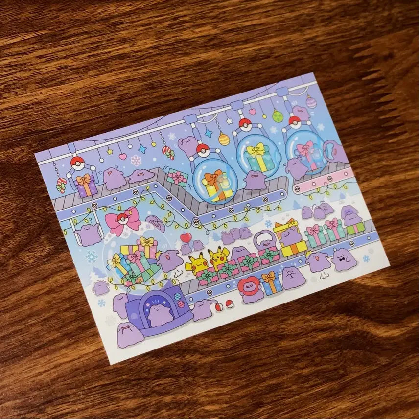 [BUNJANG] Pokemon Ditto Postcard / 포켓몬 메타몽 엽서
