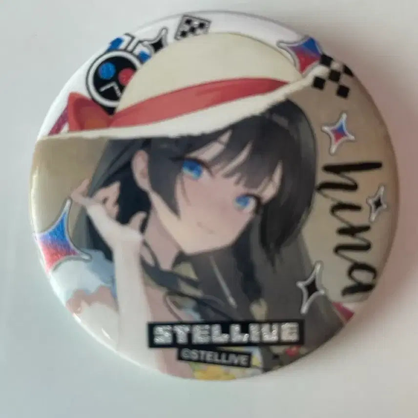 [BUNJANG] STELLIVE Animate Badge Set (Hina &amp; Logo) / 스텔라이브 애니메이트 히나 뱃지 판매