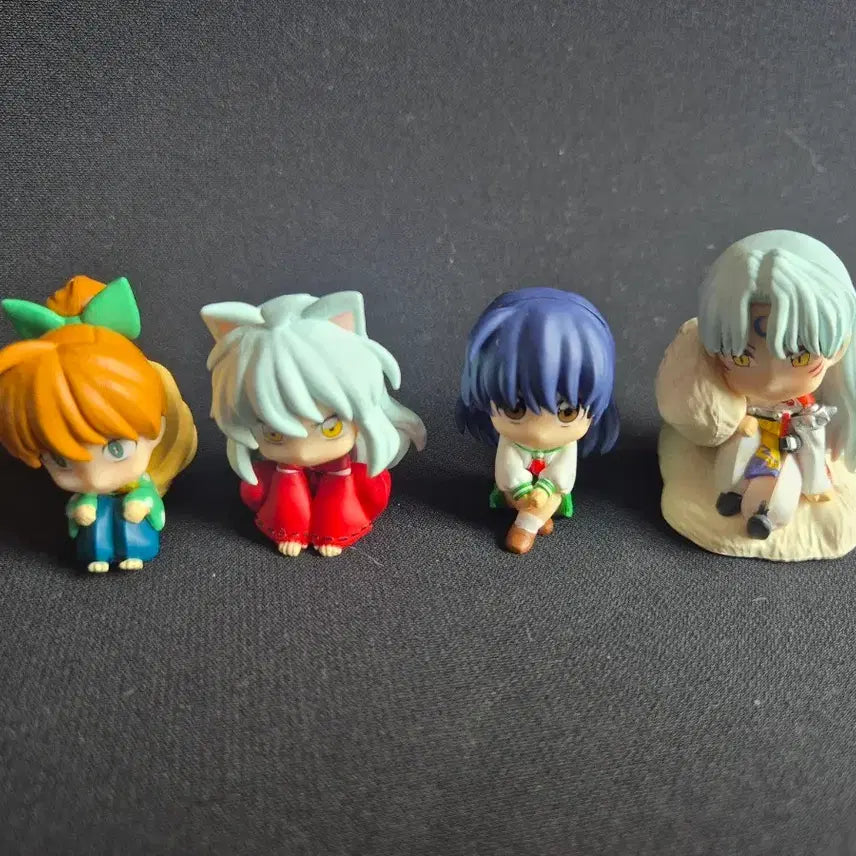 [BUNJANG] Inuyasha Machiboke Figure Set (4 Types) / 이누야샤 마치보우케 피규어 4종 일괄