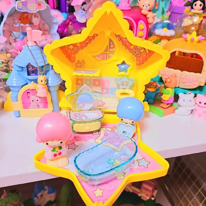 [BUNJANG] Little Twin Stars Sweet Room Star House Poly Pocket Style House / 리틀트윈스타 스위트룸 별하우스 폴리포켓형 하우스