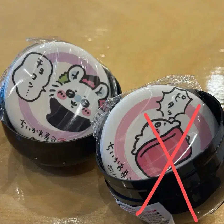 [BUNJANG] Chiikawa Sushi Can Badge Momonga / 치이카와 스시 캔뱃지 모몽가 치이카와