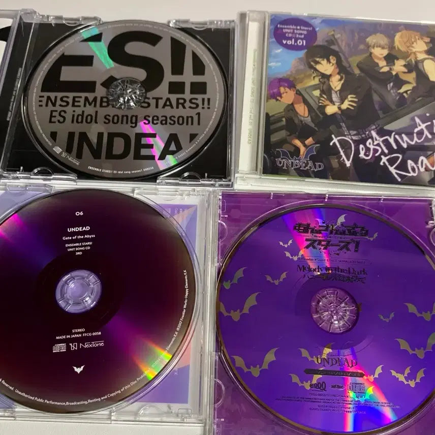 [BUNJANG] Ensemble Stars UNDEAD Unit Song CD Set - Koga, Rei, Adonis, Kaoru / 앙상블 스타즈 유닛송 CD 언데드 코가 레이 아도니스 카오루
