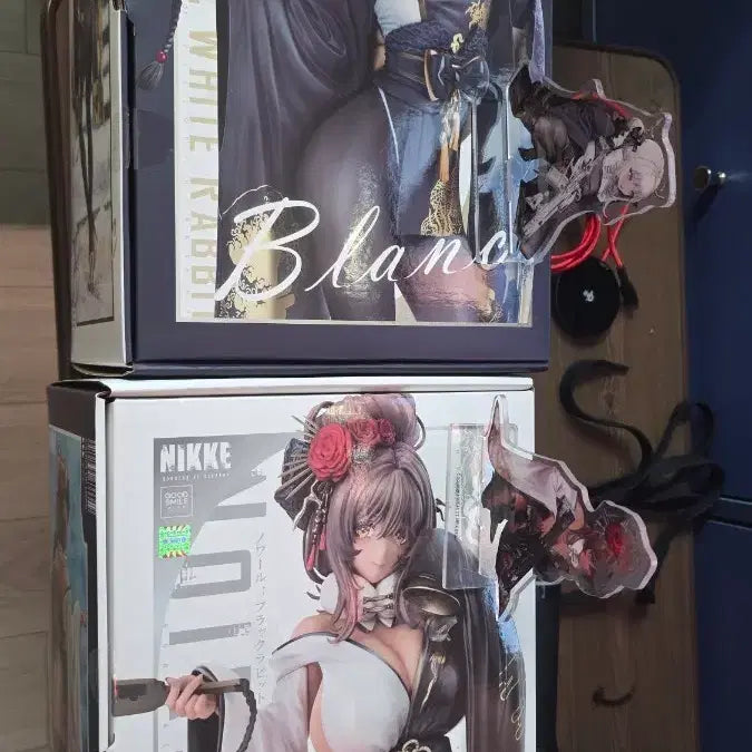 [BUNJANG] Nier: Automata Blanc/Noir Scale Figure with Exclusive Acrylic Stand / 니케 블랑/느와르 피규어 스케일피규어. 특전 아크릴포함