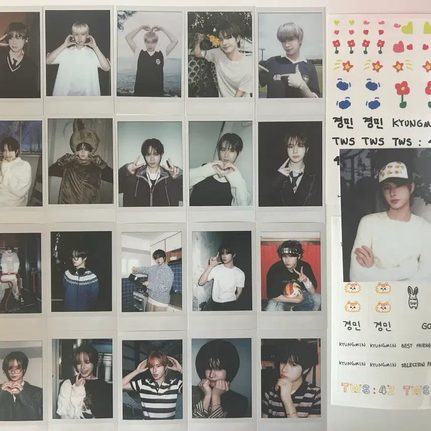 [BUNJANG] TWS Selection Pack Vol. 1 + Vol. 2 Kyungmin Individual Polaroids Weverse POB / 투어스 셀렉션팩 vol.1 + vol.2 경민 개인폴라 스티커 위버스특전