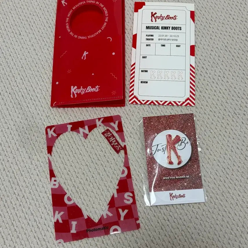 [BUNJANG] Kinky Boots Musical 2022 Goods Set / 22년도 뮤지컬 킹키부츠 굿즈세트