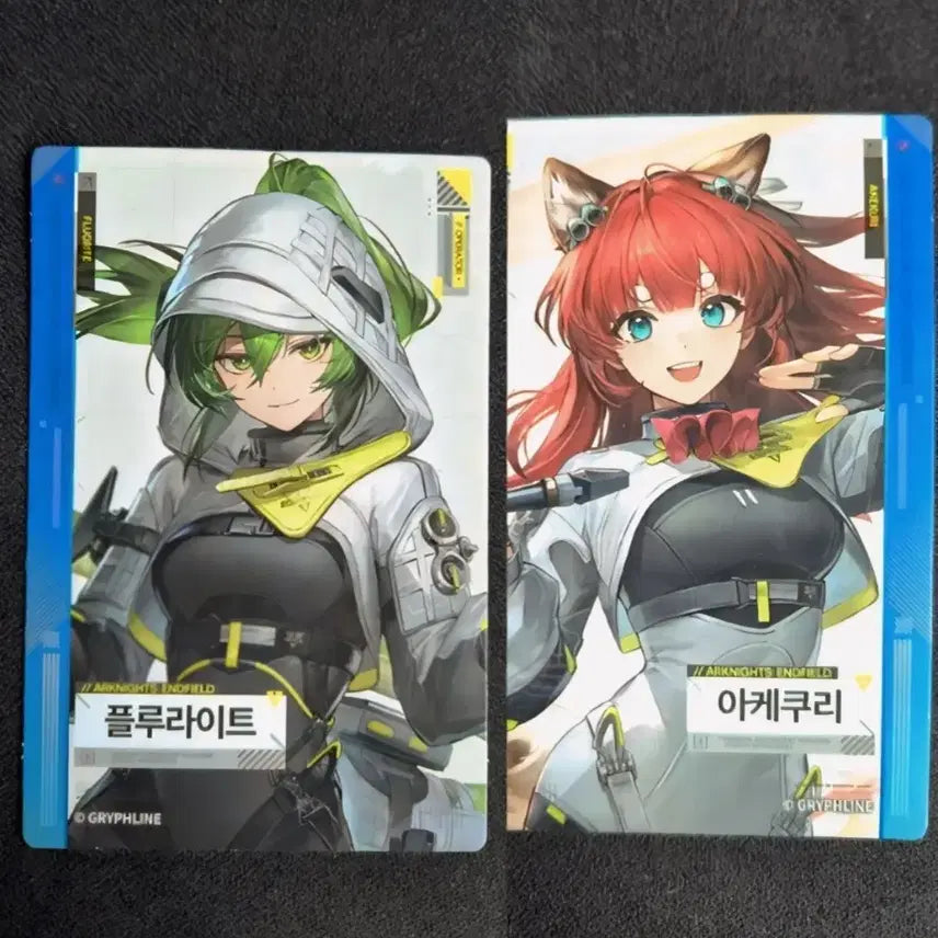 [BUNJANG] Arknights: Endfield GS25 Collaboration Photocard Set (2 pcs) - Fluorite Akureku / 명일방주: 엔드필드 GS25콜라보 포토카드 2개 세트 플루라이트 아케쿠리 하자없는 새상품