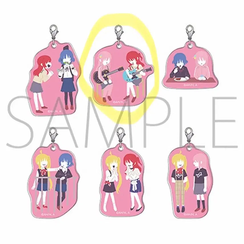[BUNJANG] Bocchi the Rock! Anime Version B6 Acrylic Mini Charm Collection / 봇치 더 록! 애니판 B6 아크릴 미니 챰 컬렉션