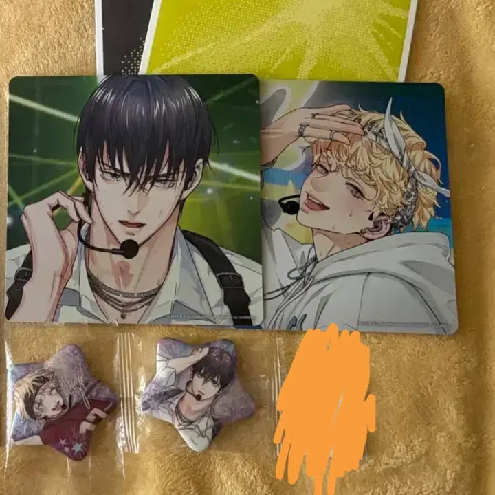 [BUNJANG] Sparkles Popup Special Cam Postcard &amp; Can Badge Bundle Set / 일괄 레진  스파클즈 팝업 사환 직캠엽서 사랑은환상 캔뱃지