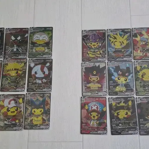 [BUNJANG] Pokemon Collaboration Pikachu Card Bundle Set / 커스텀 피카츄 카드 일괄