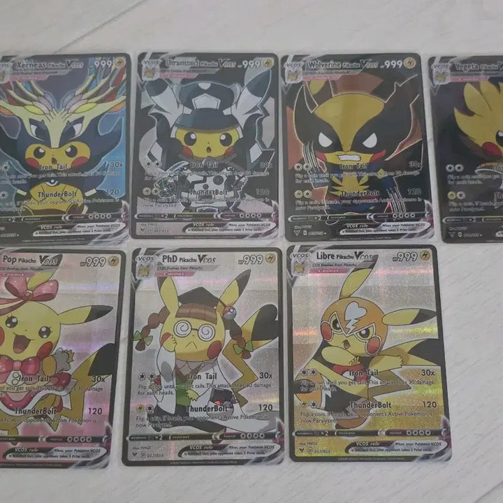[BUNJANG] Pokemon Collaboration Pikachu Card Bundle Set / 커스텀 피카츄 카드 일괄