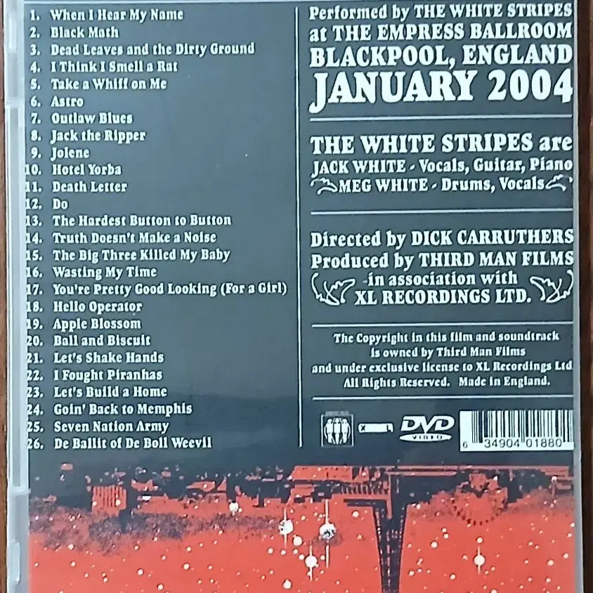 [BUNJANG] The White Stripes Blackpool Light Concert Live DVD / 더 화이트 스트라이프스 라이브 DVD