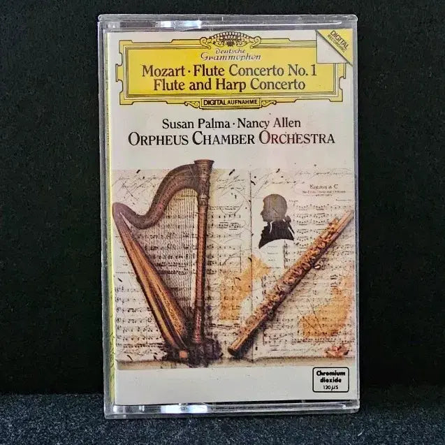 [BUNJANG] Mozart Flute Concerto No. 1 &amp; Flute and Harp Concerto Cassette Tape / 모차르트 플루트 협주곡 1번 플루트와 하프 협주곡 카세트 테이프