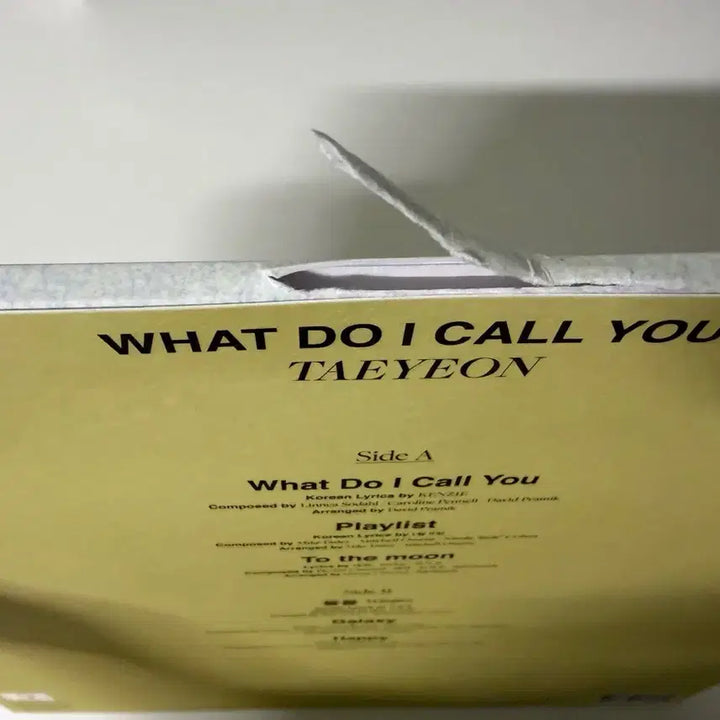 [BUNJANG] Taeyeon What Do I Call You LP / 태연 what do i call u LP