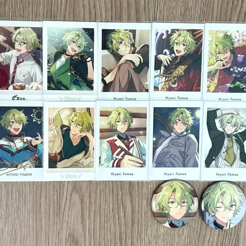 [BUNJANG] Ensemble Stars Tomoe Hiyori Paper Tickets &amp; Can Badges Bundle Set / 앙스타 앙상블스타즈 토모에 히요리 지류 캔뱃지 양도 판매 파샤파샷츠SS굿즈분철에덴이베코레