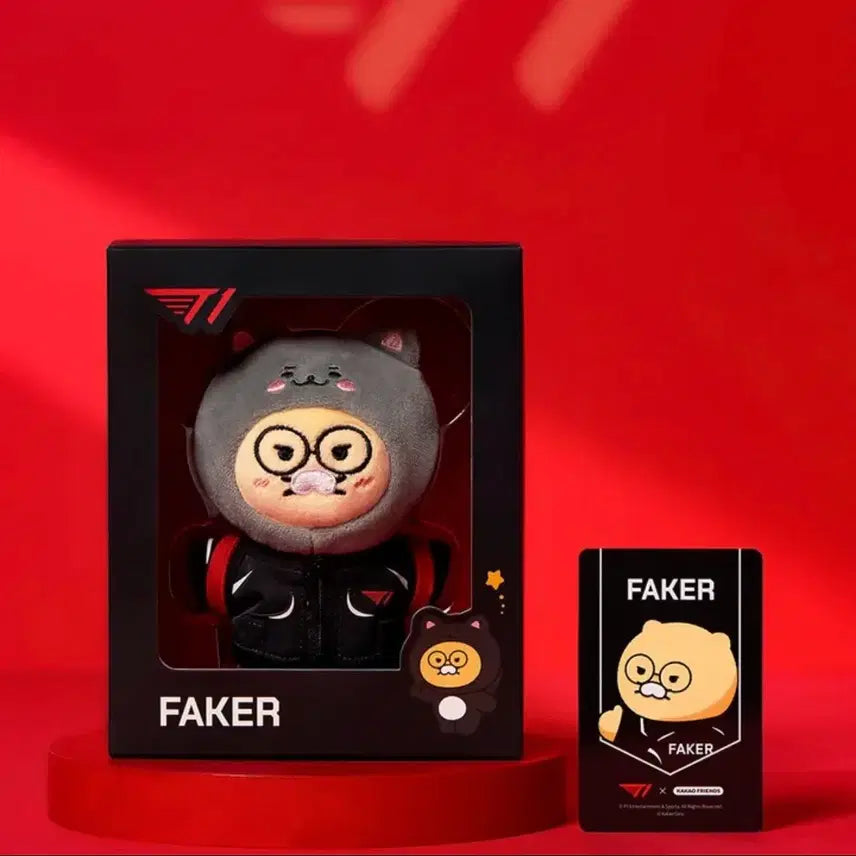 [BUNJANG] T1 x Kakao Friends Faker Backpack Keychain Doll / T1X카카오프렌즈 백팩 키링인형 페이커 FAKER