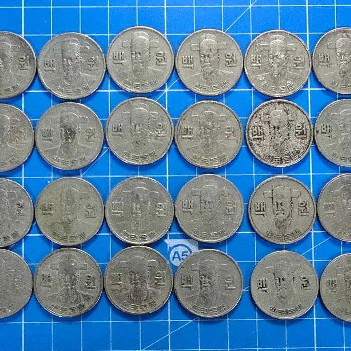 [BUNJANG] 1971 100 Won Coin Bundle (31 pcs) / 100원 동전 1971년 31개 일괄