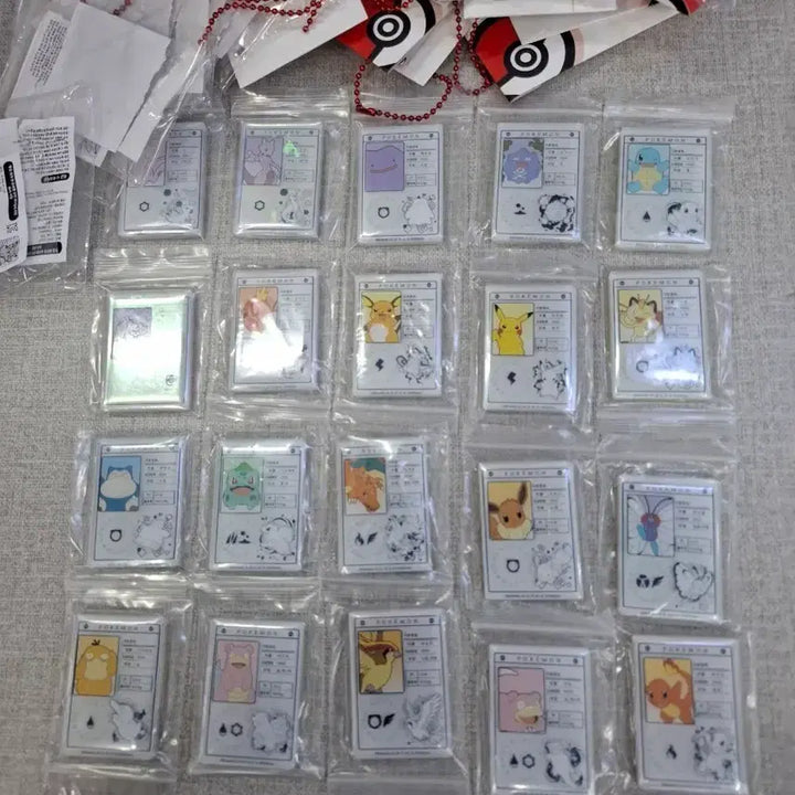 [BUNJANG] Lotte × Pokémon Introduction Card Magnet Set (Complete 20 Types) / 롯데리아 포켓몬 소개서 마그넷 20종 완결판 판매합니다