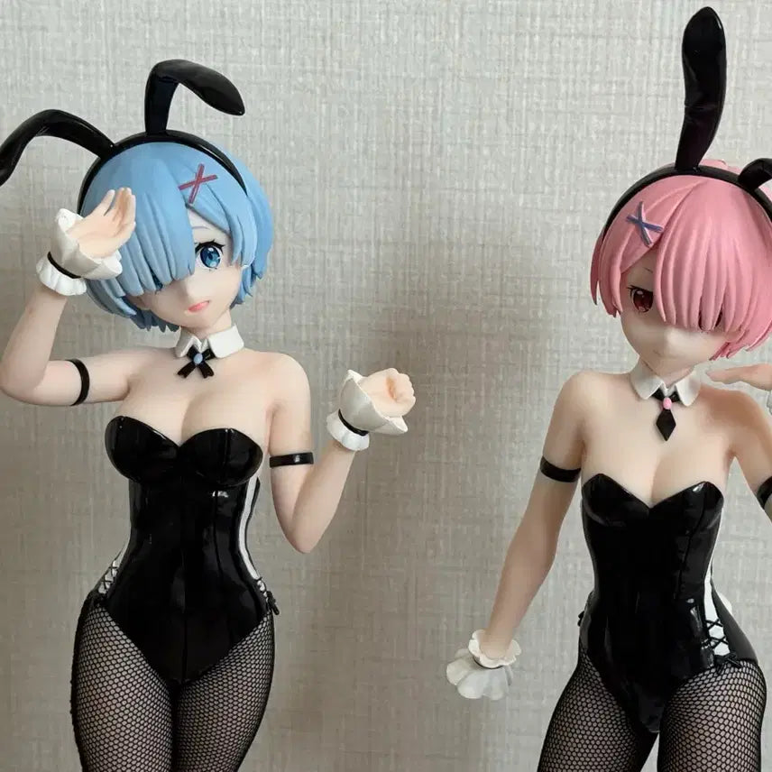 [BUNJANG] Re:Zero Rem Ram Fluex Bunny Girl Figure Bundle Set / 리제로 렘 람 후류 바니걸 피규어 일괄 판매