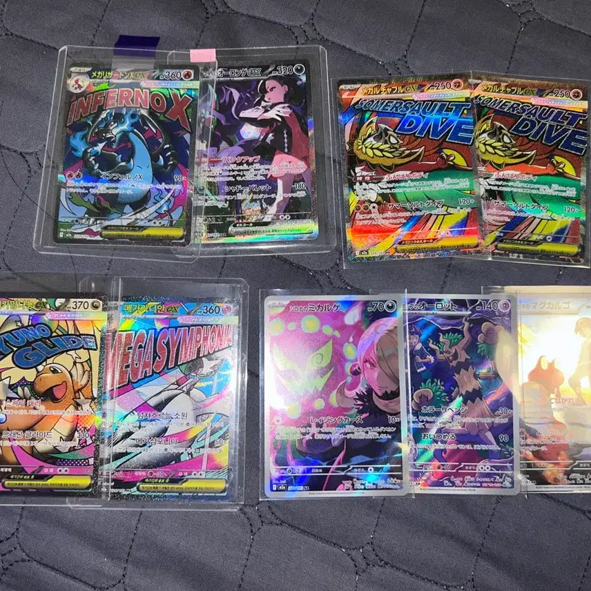 [BUNJANG] Pokemon Card Bundle Set (Mega Charizard, Marnie&