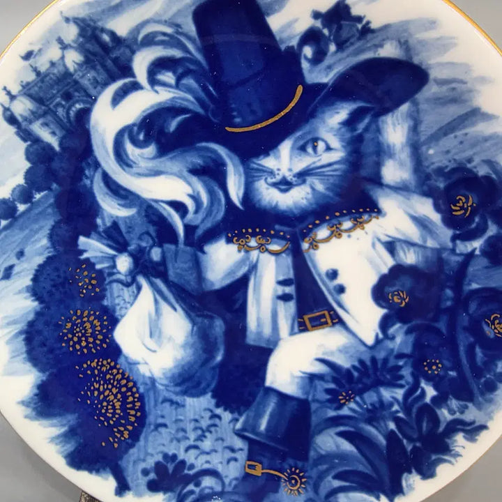 [BUNJANG] Meissen Puss in Boots Mini Plate / 마이센 장화신은고양이 미니접시