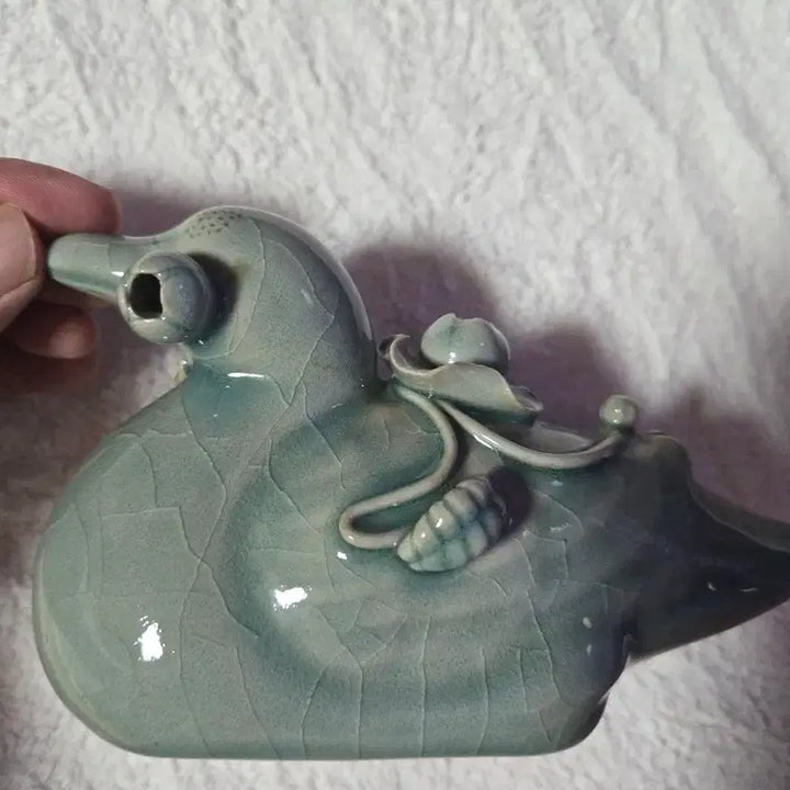 [BUNJANG] Duck-Shaped Celadon Inkstone / 오리 청자 연적